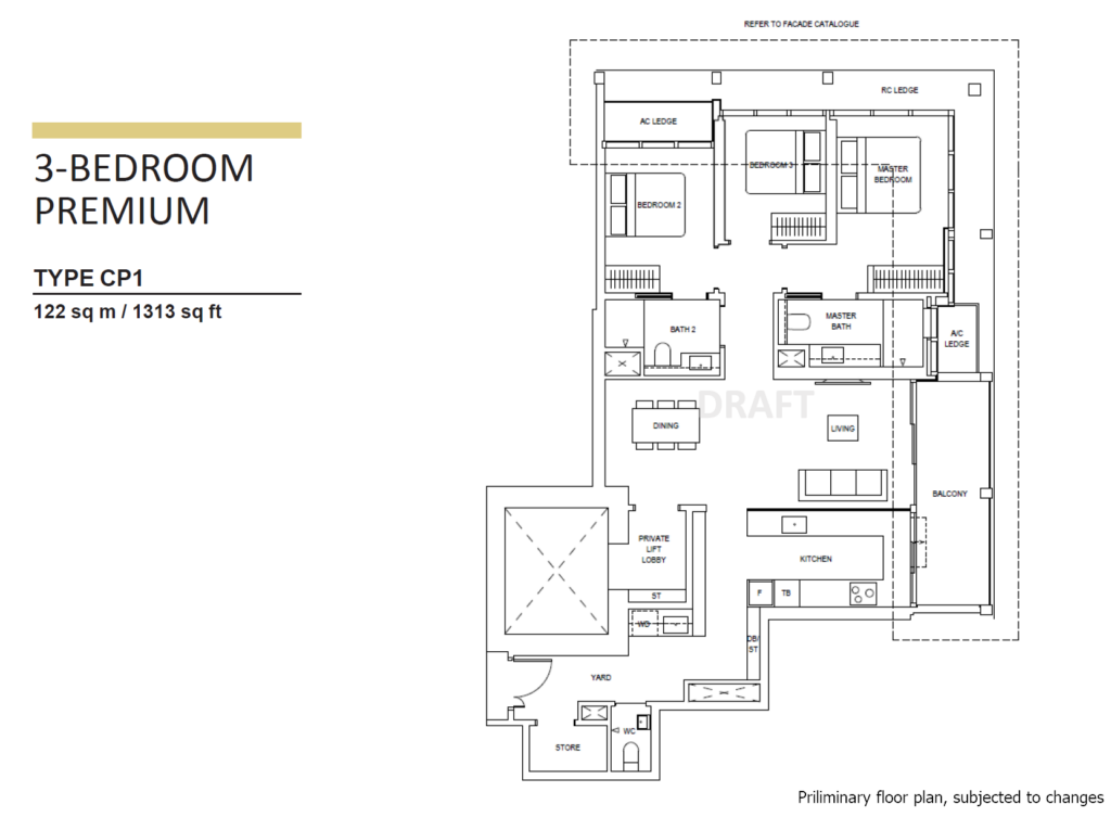 Canninghill Piers 3 Bed Premium