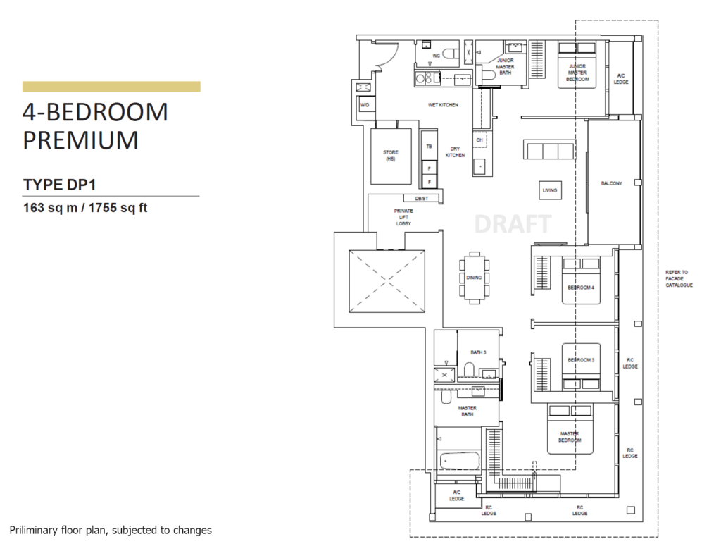 Canninghill Piers 4 Bed Premium