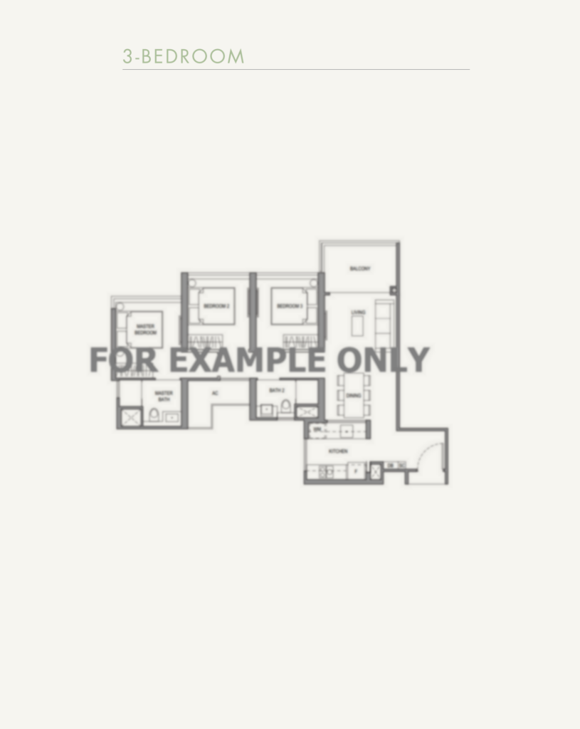 Example floor plan 3 bed