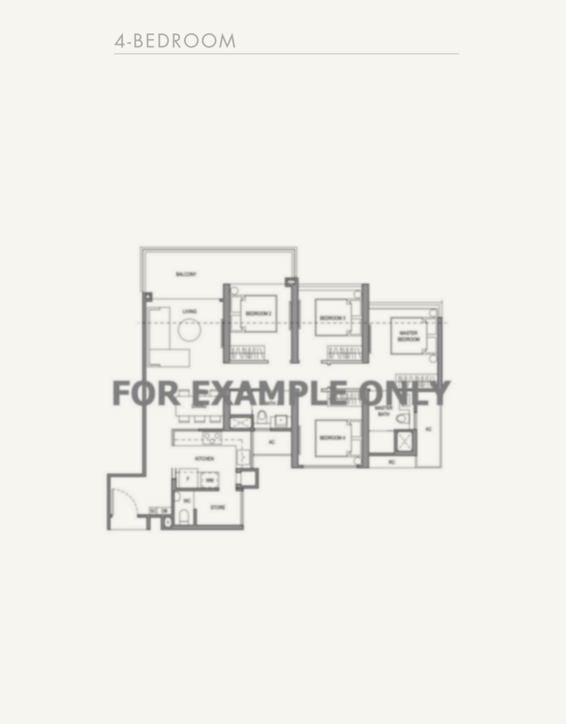 Example floor plan 4 bed